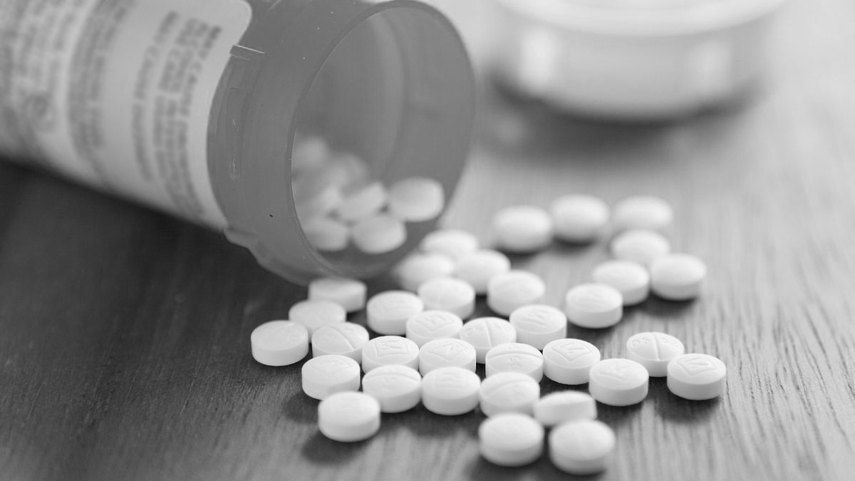aspirin medication on the table