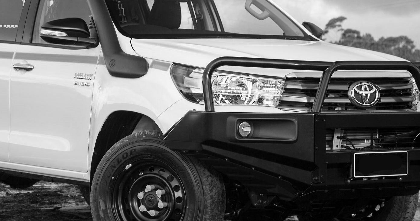 Toyota white hilux